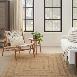 Natural Seagrass Indoor/Outdoor Area Rug, 4x6