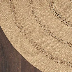 Natural Seagrass Indoor/Outdoor Area Rug, 5x5