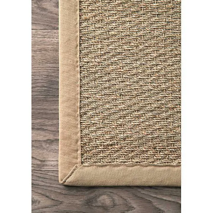 Natural Seagrass Percey Area Rug, 5x8