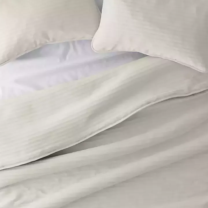 Natural Stitched Stripes 3-pc. Queen Quilt Set