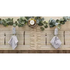 Natural Tonal Stripe Placemats, Set of 6