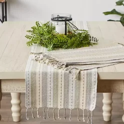 Natural Tonal Stripe Placemats, Set of 6
