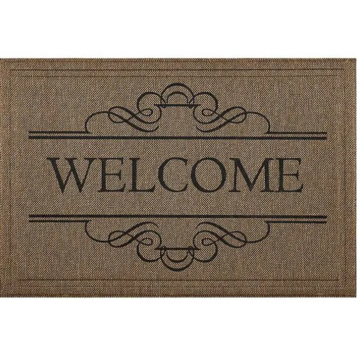 Natural Welcome Script Doormat