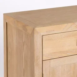 Natural Wood Closed Modular Cabinet