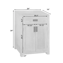 Natural Wood Closed Modular Cabinet