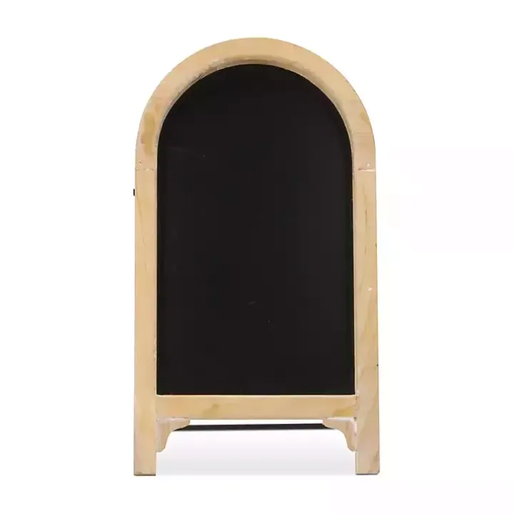 Natural Wood Framed Tabletop Chalkboard