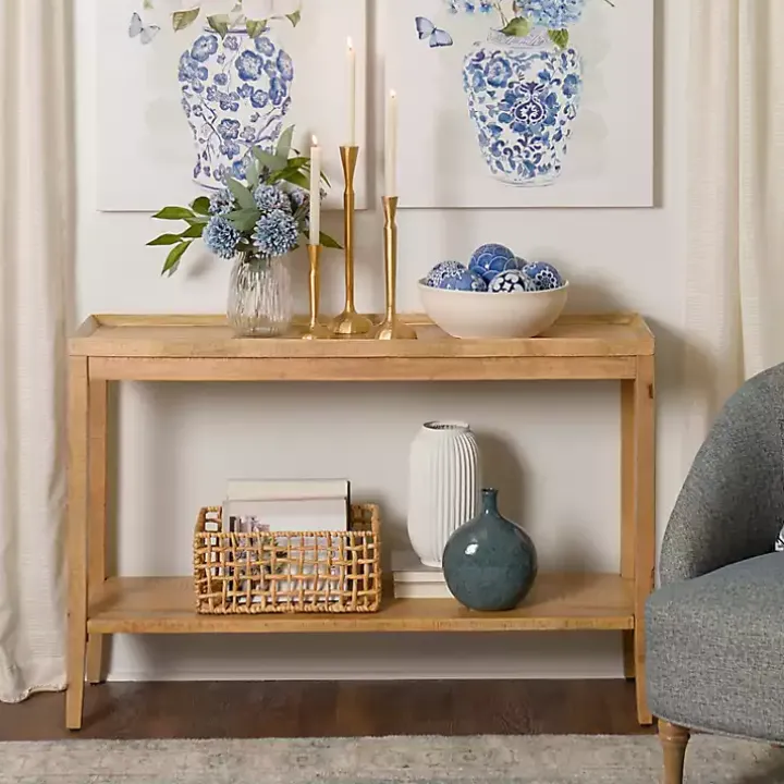 Natural Wood Hughes Console Table