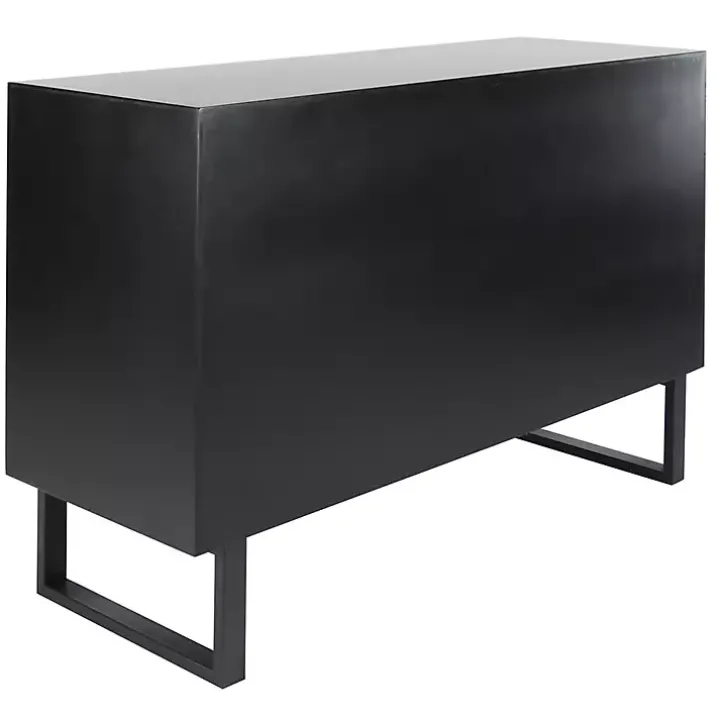 Natural Wood Mosaic Paneling Cabinet