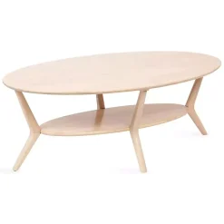 Natural Wood Oval Nile Coffee Table