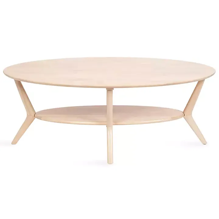 Natural Wood Oval Nile Coffee Table