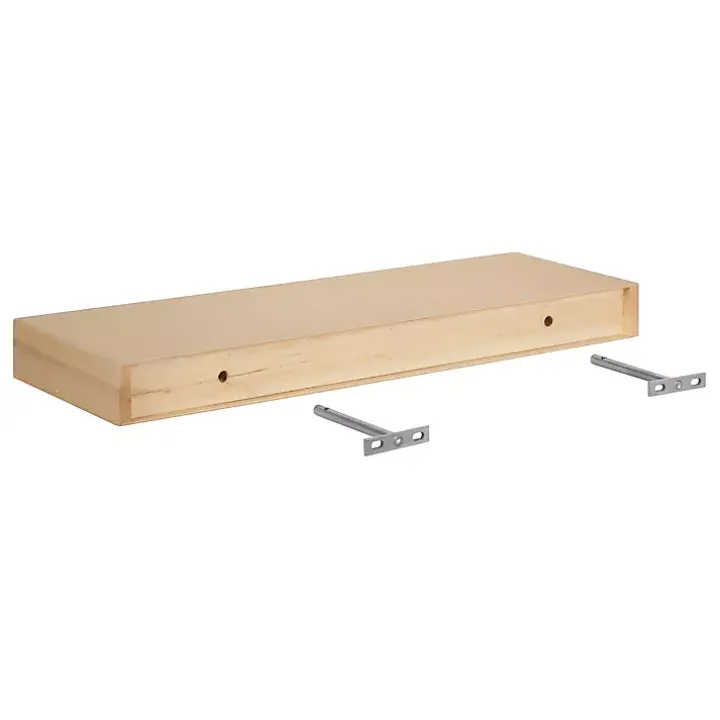 Natural Wood 2-pc. Floating Shelves, 24 in.
