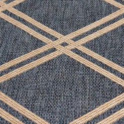 Navy Adelaide Trellis Outdoor Area Rug, 7x9