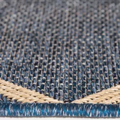 Navy Adelaide Trellis Outdoor Area Rug, 7x9