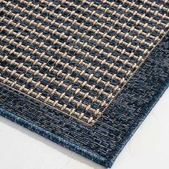 Navy Adelaide Woven Outdoor Area Rug, 7x9