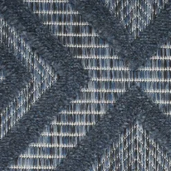 Navy Blue Diamond Indoor/Outdoor Area Rug, 5x7