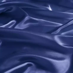 Navy Blue Satin 6-pc. Full Sheet Set