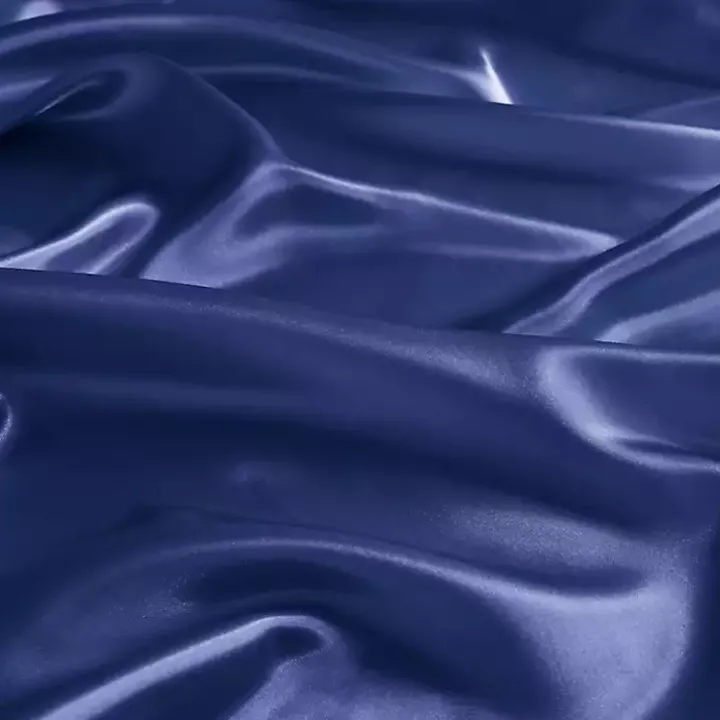 Navy Blue Satin 6-pc. King Sheet Set