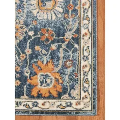 Navy Bohemian Area Rug, 5x8