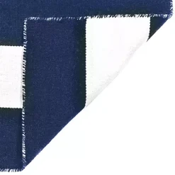 Navy Cabana Stripe Indoor/Outdoor Area Rug, 5x7