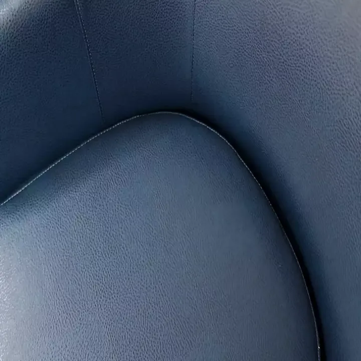 Navy Faux Leather Winslow Accent Chair