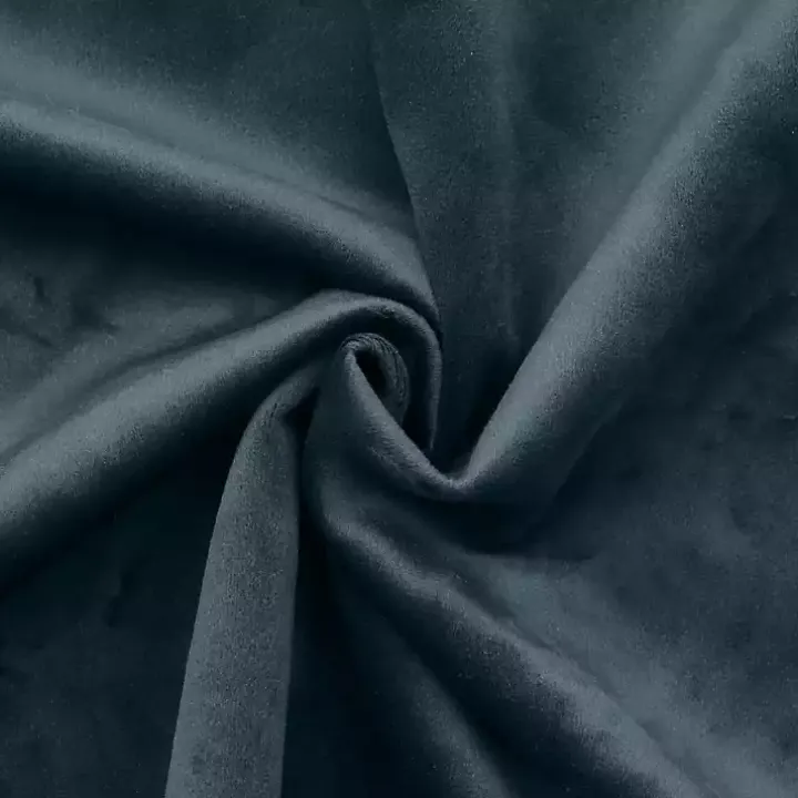 Navy Faux Suede Blackout Curtain Panel, 108 in.
