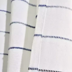Navy Ombre Stripe Curtain Panel Set, 95 in.