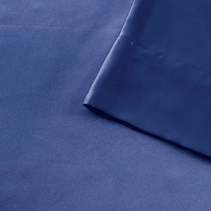 Navy Satin King 2-pc. Pillow Case Set