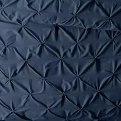 Navy Soft Pinched 3-Pc. King Duvet Cover Set