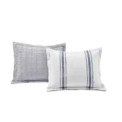 Navy Stripe 3-pc. King Comforter Set