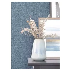 Navy Textured Cross Woven Peel & Stick Wallpaper