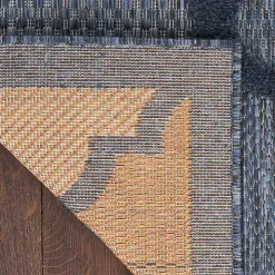 Navy Trellis Indoor/Outdoor Area Rug, 6x9