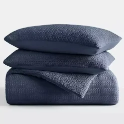 Navy Waffle Ultra-Soft 3-pc. King Comforter Set