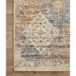 Neutral Diamond Patchwork Area Rug, 7x10