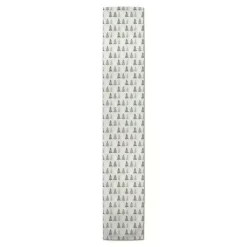 Neutral Green Tree Pattern Table Runner