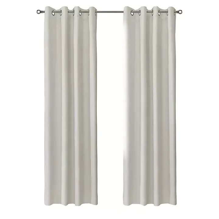 Neutral Light Filtering Curtain Panel, 95 in.