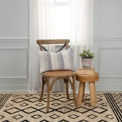 Neutral Ombre Stripe Throw Pillow