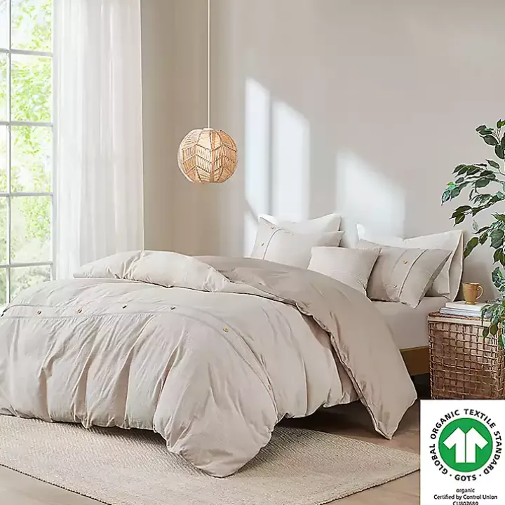 Neutral Oversized 3-pc. King Duvet Cover Set