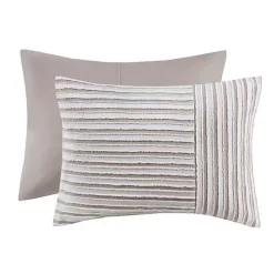 Neutral Striped 5-pc. King Comforter Set