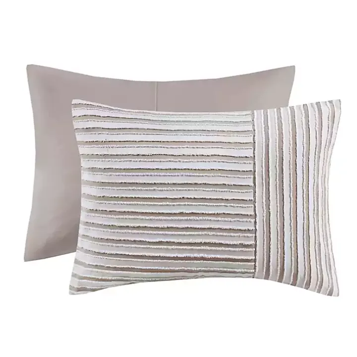 Neutral Striped 5-pc. King Comforter Set