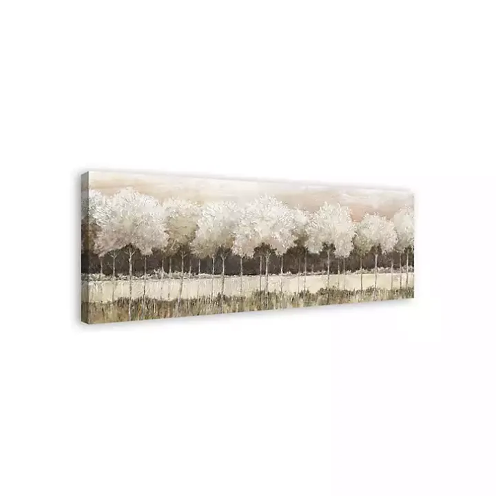 Neutral Treescape Canvas Art Print