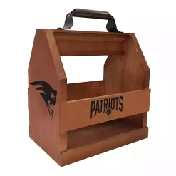 New England Patriots Wooden Condiment Caddy