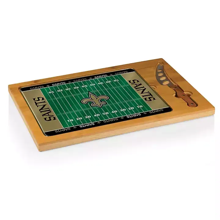 New Orleans Saints Cutting Board & Knife Set