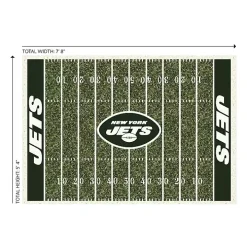 New York Jets Home Field Area Rug, 6x8