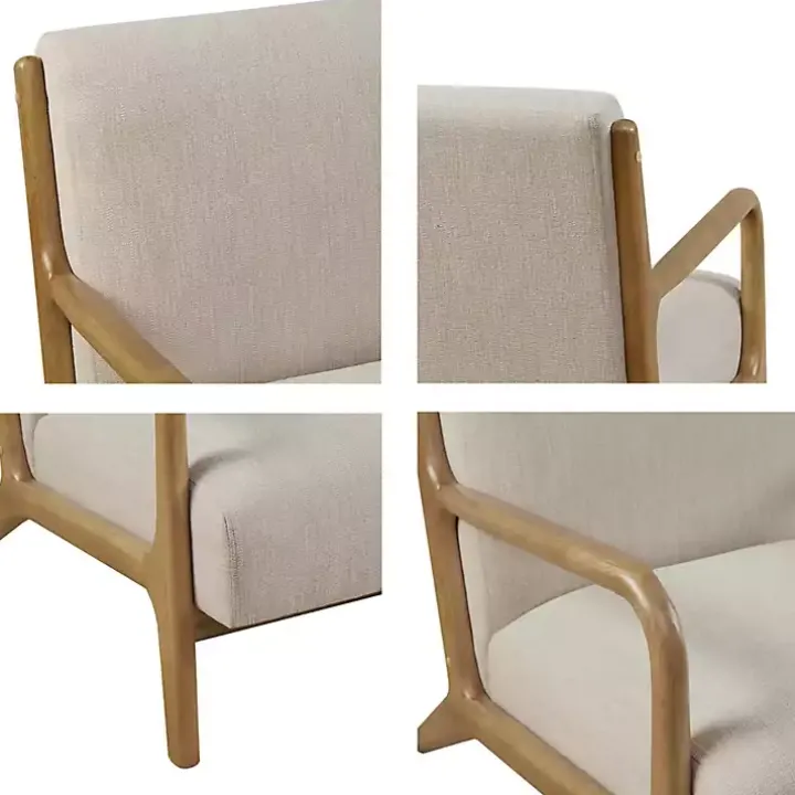 Nolan Cream Lounge Accent Chair