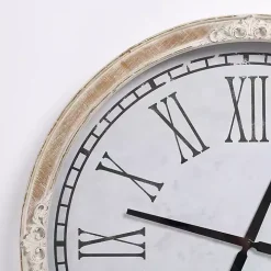 Norah Distressed Wood Wall Clock