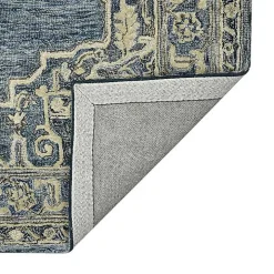 Nucia Denim Blue Hand-Tufted Area Rug, 5x7