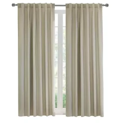 Oatmeal Baxter Blackout Curtain Panel, 95 in.