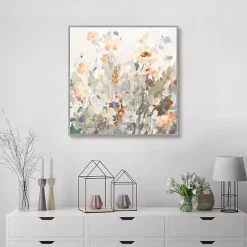 October Garden Framed Canvas Art Print