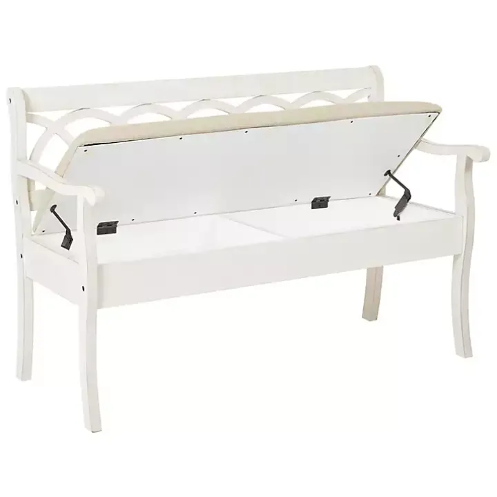 Off-White Cartland Storage Bench