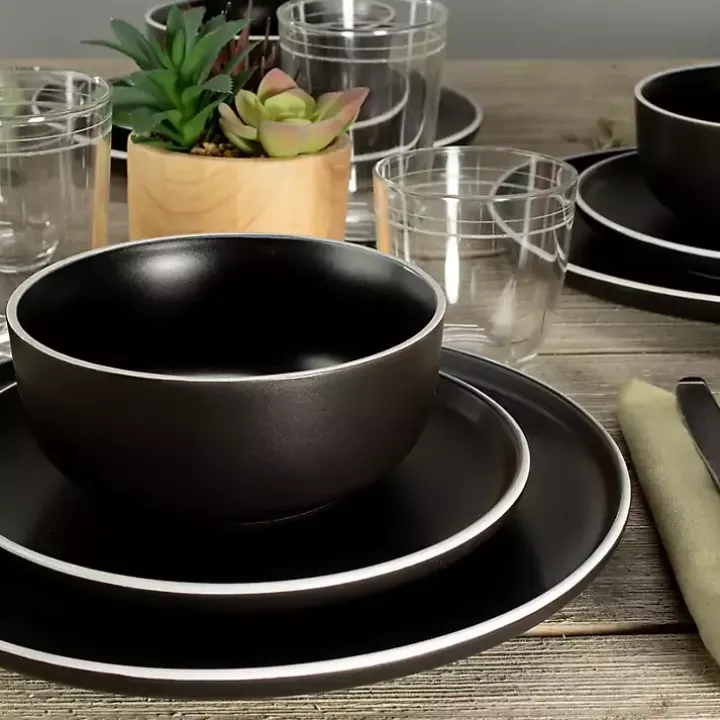 Onyx Eliza 12-pc. Dinnerware Set